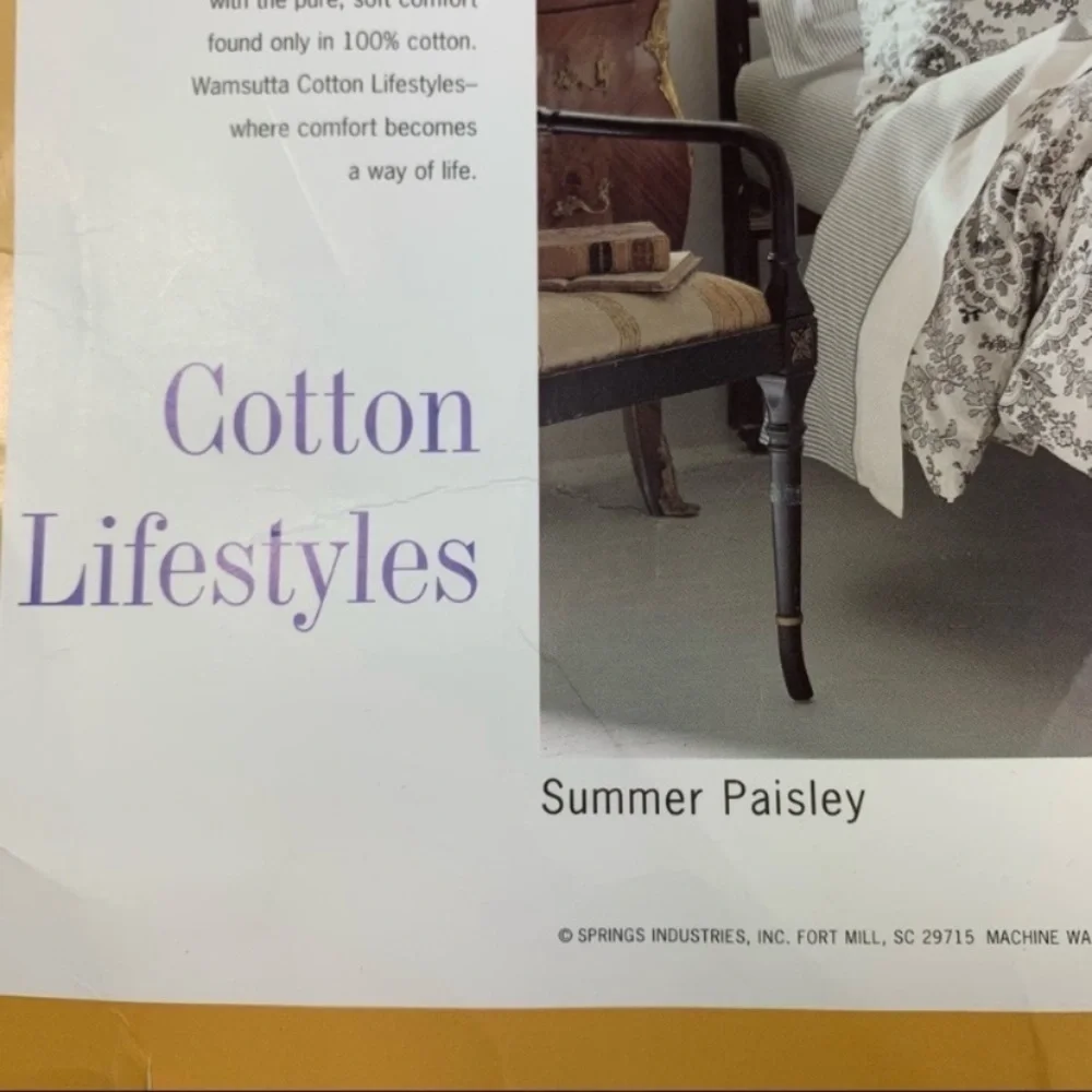 𝅺wamsutta Cotton Lifestyles Twin Comforter Cover